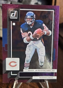 2022 DONRUSS PURPLE PRESS PROOF /480 WALTER PAYTON CHICAGO BEARS #84 🔥🔥🐸🐸 - Picture 1 of 4
