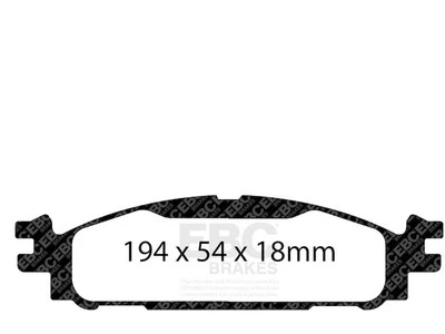 Juego de pastillas de freno delanteras para Ford Flex 2011-2018 EBC 84674HNCZ 2012 2013 2014 2015 Foto 1 de 4
