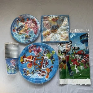 Vajilla Paw Patrol suministros de fiesta para 16 - Imagen 1 de 1