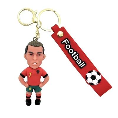 Cristiano Ronaldo Keychain Portugal #7 Soccer Football Star CR7 Kids Adults - Image 1 of 4