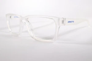 Arnette Eyeglasses AN 7258U Mens Transparent White Full Rim Plastic Frames 55 mm - Picture 1 of 4