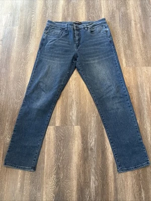 Kenneth Cole New York Mens Straight Fit Jeans Stretch Medium Blue 34x32 - Image 1 of 4