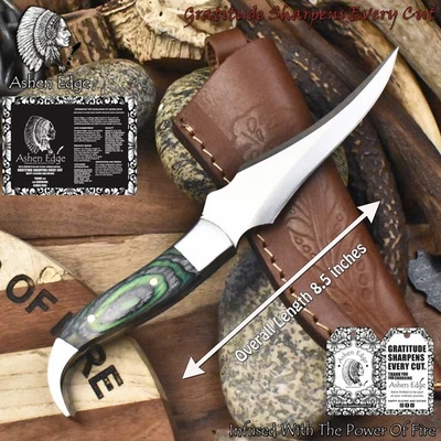 Тактический нож Ashen Edge Hot Item Skinner ATS-34 сталь твердое дерево сталь валик - Изображение 1 из 4