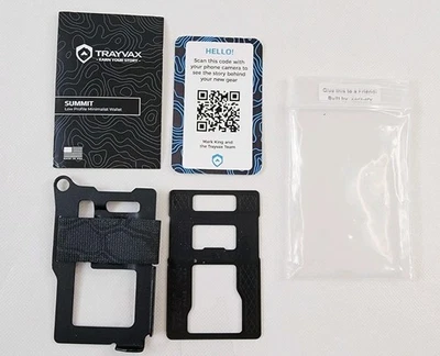 Trayvax Summit Shadow Black On Black Tactical RFID Blocking Armored Wallet - Image 1 of 4