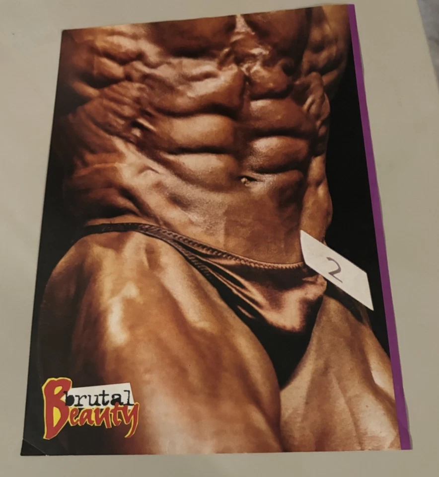 Dorian Yates Mr. Olympia Chiseled Abs Bodybuilding Contest Photo - Image 1 of 1