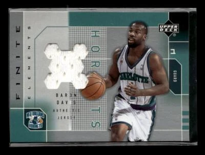 2002-03 Upper Deck Finite #BD-J Baron Davis Elements Jerseys - Image 1 of 2
