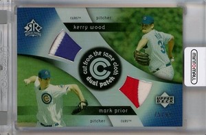 2005 Upper Deck Reflections Kerry Wood / Mark Prior Cut From The Same Cloth Dual
