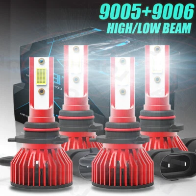 Combo kit faros LED bombillas haz alto bajo para Honda Accord 2003 2004 2005-2007 Foto 1 de 4