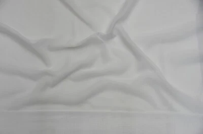 Tela de gasa transparente IFR blanca y marfil | Perno de 58" de ancho x 70 yardas | UPS Ground | Foto 1 de 4