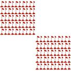  100 Sets Sand Table Red Flag Miniature Figures Toys Small Flags