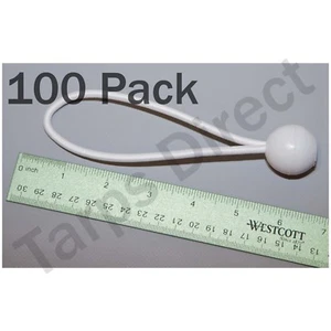 Bungies Bungee Premium White Ball de 6" - Cortes de carga con dosel - Paquete de 100 - Imagen 1 de 1
