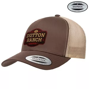 Cappellino da camionista premium Yellowstone Dutton Ranch con licenza ufficiale - Foto 1 di 4