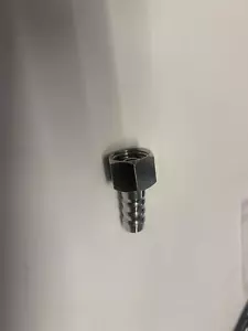 Petrol Fuel Tap British 1/2" Chrome outlet pipe end - Picture 1 of 1