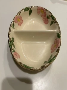 Franciscan Desert Rose Oval Divided Vegetable Serving Dish California USA Stamp - Picture 1 of 5