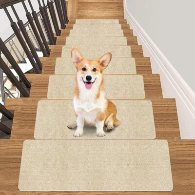 1-20件装楼梯踏板地毯垫踏板楼梯保护罩防滑 — 第 1/4 张图片