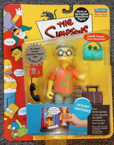 The Simpsons 2002 Resort Smithers Playmates Action Figure (Sealed) Cover