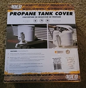Adco 2114 Polar White Double 40 Bottle 10 Gallon Weatherproof Propane Tank Cover - Picture 1 of 7
