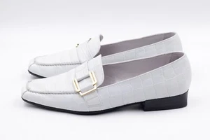 PETER KAISER Damen Mokassins Slipper EUR 37 UK 4 Weiß Echt Leder TOP - Bild 1 von 7