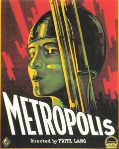 METROPOLIS 1927 Silent Film with Brigitte Helm in Helmet; Cult Film Reproduction - Picture 1 of 1