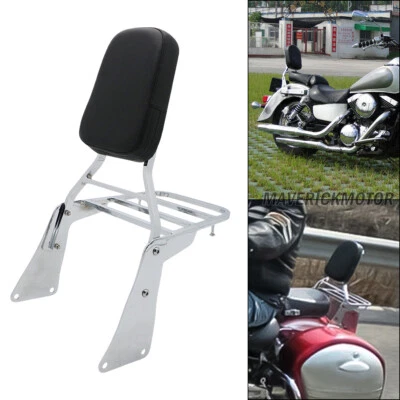 Rear Backrest Sissy Bar W/ Luggage Rack For Kawasaki Vulcan 1500 VN1500 Classic - Image 1 of 4