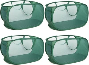 4 Pack Collapsible Laundry Baskets, Foldable Laundry Basket with Pocket, Durable - Picture 1 of 7