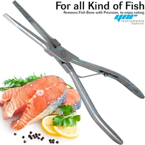Fish Bone Remover Pliers Tweezers Clamps Seafood Preparation Tools Kitchen 18CM - Picture 1 of 5