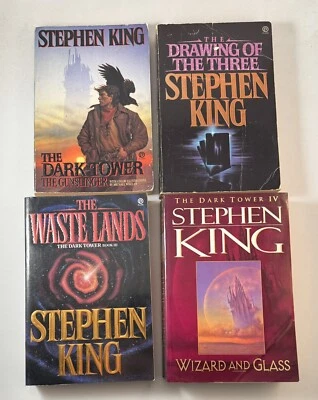 Stephen King-Dark Tower-FIRST 4 BOOKS!!-TRUE First/1st Plume SC/PB Editions-RARE - Image 1 of 4
