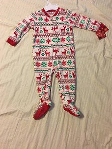 Pijama Jammies for your Families: unisex para bebé manga larga con pies: 18M - Imagen 1 de 4