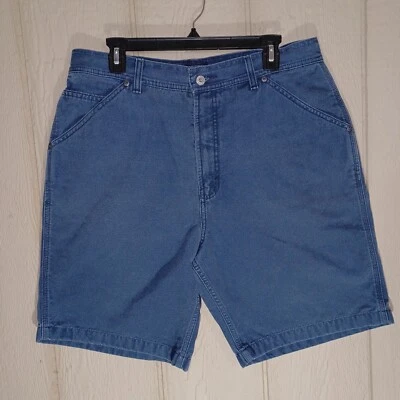 Pantalones Cortos Para Hombre 36 AZUL Resistente Estructura Original AZUL Ropa de Trabajo DE COLECCIÓN Senderismo Usado en Excelente Condición Foto 1 de 4