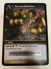 World of Warcraft WOW REST AND RELAXATION TCG Unscratched (A)