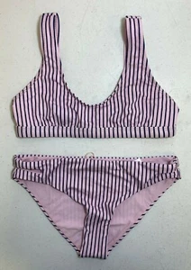 Splendid Girls Thin Blue Line Sport Bra Bikini Set Multi Size 10 - - Picture 1 of 4