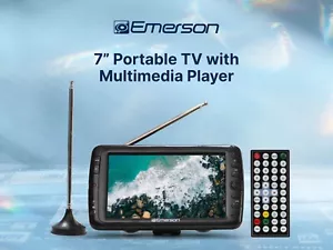 Emerson ET-7000 Portable 7” TV & Digital Multimedia Player with Built in Tuner - Picture 1 of 12
