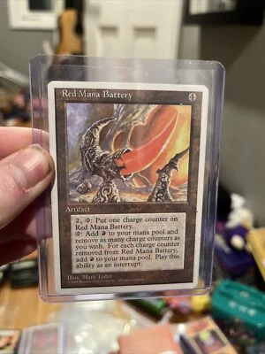 Red Mana Battery Legends NM Artifact Uncommon MAGIC GATHERING CARD MINT VTG OG - Image 1 of 4