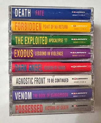 Relativity The Best Of Death Thrash Hardcore Punk Metal Cassette Tape Collection - Image 1 of 4