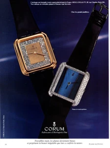 ANUNCIO IMPRESO RELOJ CORUM 1975, RELOJ SUIZO FINO, MARTÍN PESCADOR, RELOJ, ANUNCIO IMPRESO - Imagen 1 de 3
