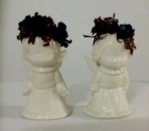 Miniature Ceramic Angels Shelf Curio Decoration 3" Tall - Foto 1 di 9