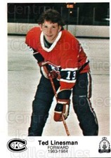1983-84 Kingston Canadians #13 Ted Linesman