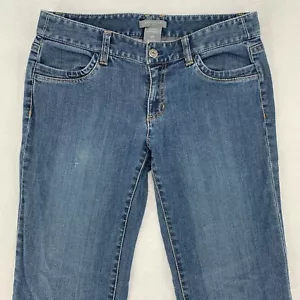 Ann Taylor Petites Slim Fit Womens Medium Wash Faded Denim Jeans Blue Size 6P - Picture 1 of 12