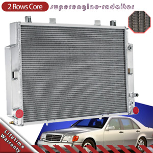 2 Rows Aluminum Radiator Fit Mercedes-Benz CL-CLASS Coupe W140 S 420 500 600 US