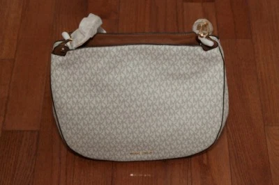 NUEVO CON ETIQUETAS Michael Kors Fulton Grande Firma Hobo Bolso de Hombro Bolso de Mano Vainilla Foto 1 de 4