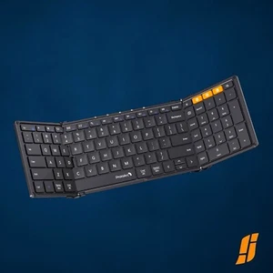 Foldable Bluetooth Keyboard, XK01 Folding Wireless Portable Keyboard - Picture 1 of 8