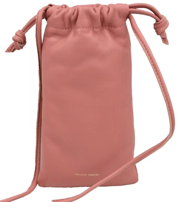 Mansur Gavriel Almofada Macia Couro Colar Bolsa Blush ESGOTADO Novo Sem Etiqueta - Imagem 1 de 4