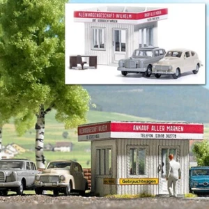 Busch 1063 CONCESSIONARIO AUTO USATE CON DUE AUTO scala H0 - Imagen 1 de 1