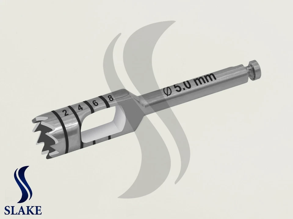 Dental Implant Trephine Drill 5.0mm Surgical Surgery HIGH Quality Stainless CE - Image 1 of 1