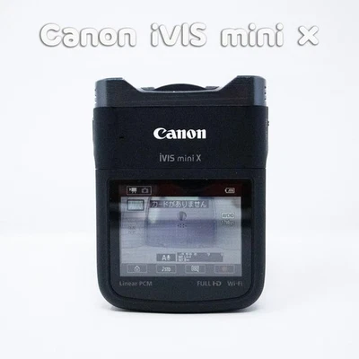 Canon iVIS mini X Digital Video Camera 12.8 MP CMOS Used Tested From Japan - Image 1 of 4