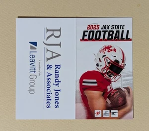 2025 Jacksonville State Gamecocks College Football Pocket Schedule 🏈🏈 - Picture 1 of 2