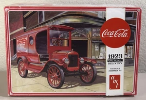 AMT 1024/12 Coca-Cola 1923 Ford Model T RED Delivery Truck Kit 1/25 Scale - NEW - Picture 1 of 6