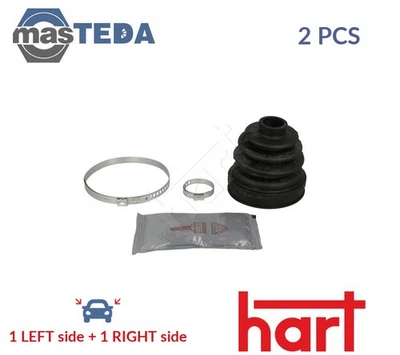450 696 CV JOINT BOOT KIT PAIR TRANSMISSION SIDED FRONT RIGHT LEFT HART 2PCS NEW - Image 1 of 4