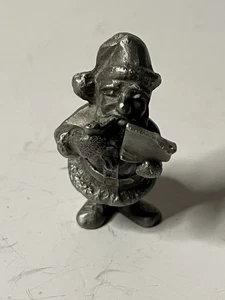 Statuina vintage in peltro Charisma Rawcliffe "Knotty or Nice List Babbo Natale" alta 2" - Foto 1 di 6