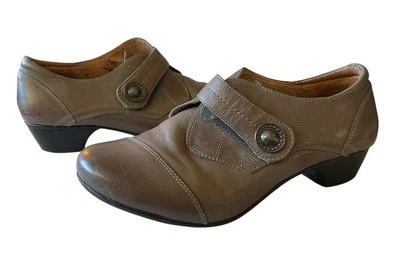 Taos Rhumba коричневый кожаный комфорт Оксфорд ремень низкий каблук туфли женщины США 9,5 - Изображение 1 из 4